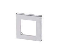 ABB Levit Белый / дымчатый чёрный Рамка 1-ая  3901H-A05010 62W  2CHH015010A6062  ABB