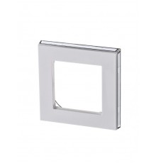 ABB Levit Белый / дымчатый чёрный Рамка 1-ая  3901H-A05010 62W  2CHH015010A6062  ABB