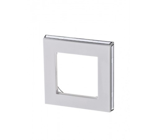 ABB Levit Белый / дымчатый чёрный Рамка 1-ая  3901H-A05010 62W  2CHH015010A6062  ABB