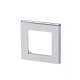 ABB Levit Белый / дымчатый чёрный Рамка 1-ая  3901H-A05010 62W  2CHH015010A6062  ABB