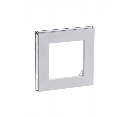 ABB Levit Белый / дымчатый чёрный Рамка 1-ая  3901H-A05010 62W  2CHH015010A6062  ABB