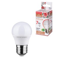 Лампа светодиодная FG45-7 Вт-230 В-3000 К-E27 Народная  SQ0340-0188  TDM