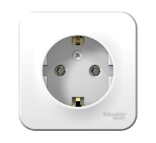 Blanca Белый О/У с изолирующей пластиной Розетка с заземлением без шторок 16А, 250В  BLNRA010111  SE