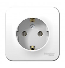 Blanca Белый О/У с изолирующей пластиной Розетка с заземлением без шторок 16А, 250В  BLNRA010111  SE