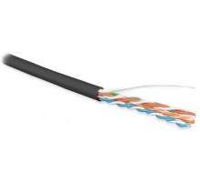 Кабель витая пара UUTP4-C5E-S24-OUT-LSZH-BK-500 (500м)неэ.U/UTP,к.5e,4п(24AWG),одн.(solid),внеш,LSZH нг(С)-HF,-40°C-+75°C,черн.  236320  Hyperline