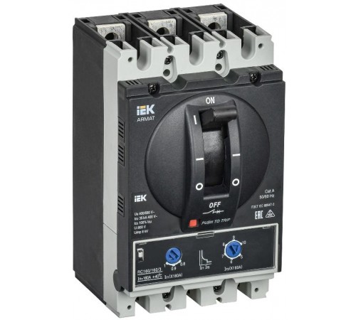 ARMAT Авт. выкл. лит. корпус 3P D 35кА 160А ТМ рег.   AR-MCCB-3D-035-0160A-ATUC  IEK