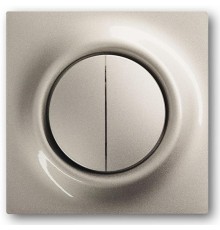 Клавиша для МЕХ. 2-кл.выкл.перекл.кнопок impuls цвет шампань-металлик  1753-0-5333   2CKA001753A5333  ABB