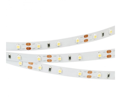 Светодиодная лента RT-A60-8mm 12V Warm2700 (4.8 W/m, IP20, 2835, 5m) (Arlight, 4.8 Вт/м, IP20)  010597(2)  Arlight
