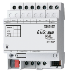 KNX/EIB-интерфейс аналоговый, 4 входа  2214REGA  Jung