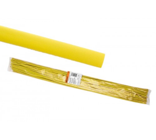 Термоусаживаемая трубка ТУТнг 8/4 желтая по 1м (50 м/упак)  SQ0518-0209  TDM