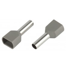 Наконечник-гильза ЭРА NO-225-16 (двойной) НШвИ(2) 4,0-12 с изолированным фланцем (упаковка 10 шт.)   Б0063337  ЭРА