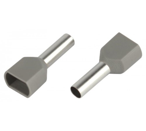 Наконечник-гильза ЭРА NO-225-16 (двойной) НШвИ(2) 4,0-12 с изолированным фланцем (упаковка 10 шт.)   Б0063337  ЭРА