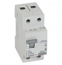 Выключатель дифференциальный (УЗО) RX3 2п 63А 30мА тип AC  402026  Legrand