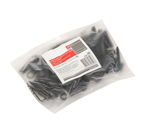 Дюбель-хомут для круглого кабеля  (5-10мм) черный (100шт.) EKF PROxima  plc-ncc-5x10b  EKF