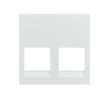 Simon S400 Адаптер без шторок 2 RJ45 3М, белый, Simon 400  40011189-030  Simon