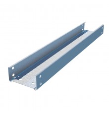 Лоток неперфорированный  300х100х2500х1,0мм "Стандарт" горячеоцинкованный  LNE100*300*1.0*2500 HD  КМ-профиль