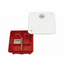 Коробка уравнения потенциалов 102х102х50 (ниша) д/сплош стен, 7зажимов, 10 вводов, внутр разм 90x90x48,55 мм IP20  КУП1101-И  HEGEL