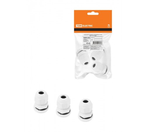 Сальник PG 9 IP54 в инд. упак. по 3 шт.  SQ0805-0202  TDM