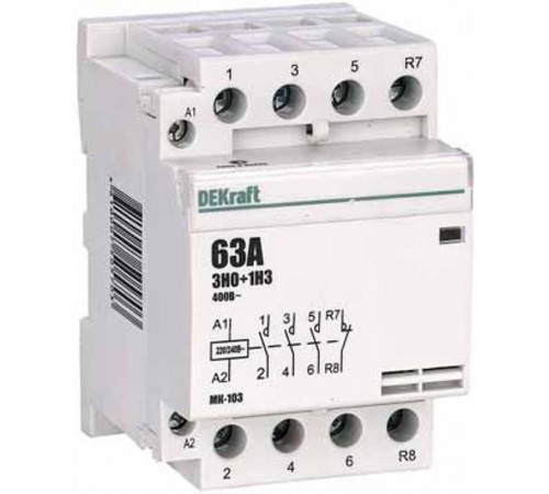 Контактор модульный 3НО+1НЗ 40А 230В МК-103  18082DEK  DEKraft