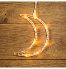 Фигура светодиодная "Месяц" на присоске с подвесом, цвет ТЕПЛЫЙ БЕЛЫЙ  501-014  NEON-NIGHT