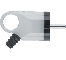 Вилка NCA-PL03-16A-E-WH угловая с/з белая  61361  Navigator