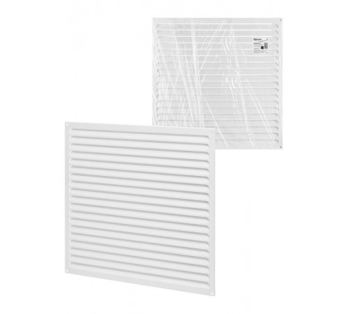 Решетка металл. усиленная 500х500, белая, с покрытием полимерной эмалью,  SQ1807-0742  TDM