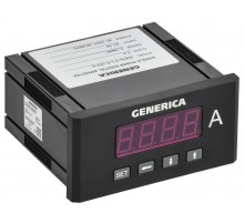 Амперметр цифровой щитовой однофазный 48х96мм LED  IDA41-5-1-0-LED-G  GENERICA