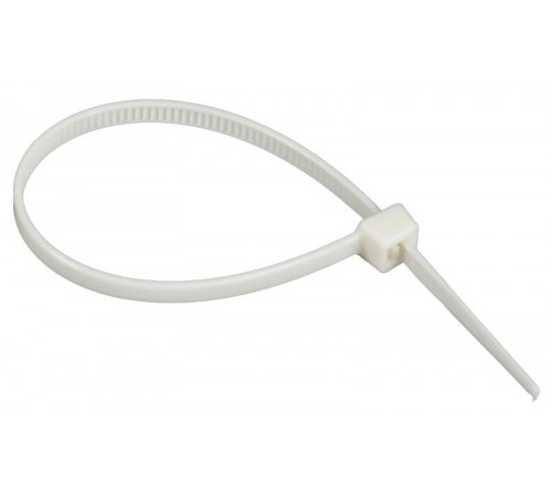 Хомут P6.6 самозатухающий белый 3,6х150мм  UHH90-D036-150-100-K01  IEK