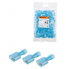 Разъем РпИп 2,5-6 плоский (папа) нейлоновый (100 шт.) TDM