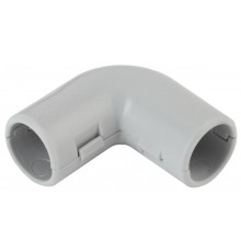 UG-20 Аксессуары для труб и металлорукава ЭРА Угол 90 гр.(серый) соединительный для трубы 20мм (10шт)  Б0036835  ЭРА