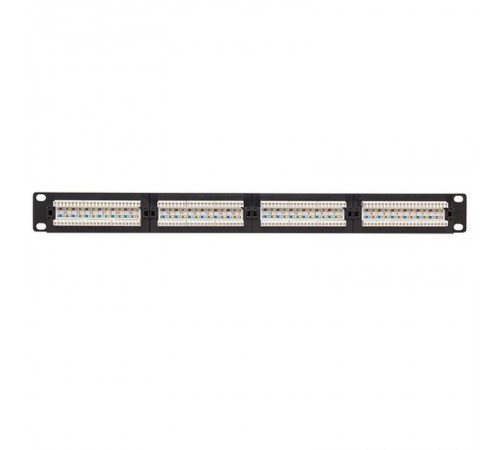 Патч-панель TERACOM PRO 19'' Cat.6 1U неэкранированная UTP 24 порта RJ-45 Dual IDC  TRP-PPNL-6UTP-1U24  EKF