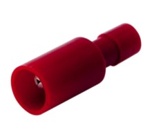 Разъем штекерный полностью изолированный штекер 4 мм 0.5-1.5 мм (РШПи-п 1.5-4/РШИп 1,25-4) красный  08-0561  REXANT