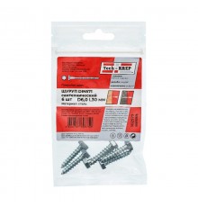 Болт DIN 571 сантехнический оцинк 6х30 (6 шт) - пакет ( 0,041 кг)  102579  Tech-KREP