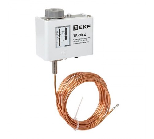Реле температуры (термостат) капилляр 4 метра EKF  TR-30-4  EKF