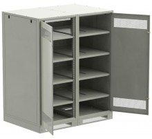 ITK LINEA B Шкаф (пустой) 1700х1400мм дверь двуст. мет. сер.  LB35-17H49-2M  ITK