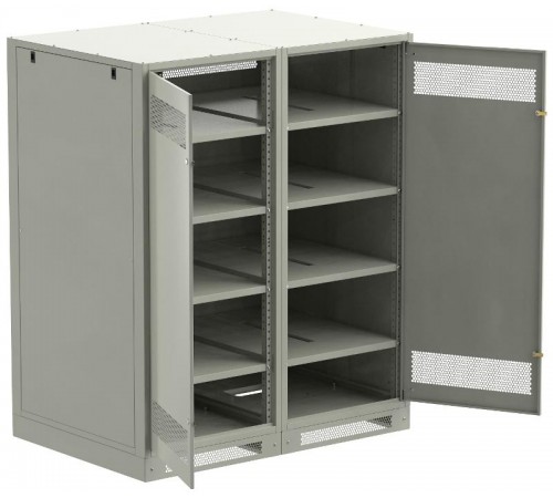 ITK LINEA B Шкаф (пустой) 1700х1400мм дверь двуст. мет. сер.  LB35-17H49-2M  ITK