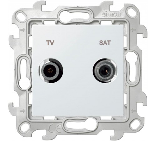 Simon 24 Белый Розетка TV-SAT оконечная  2410486-030  Simon