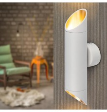 Светильник настенный  WL52 WH/GD 2*GU10 2*12Вт IP20 белый, золото  Б0061200  ЭРА