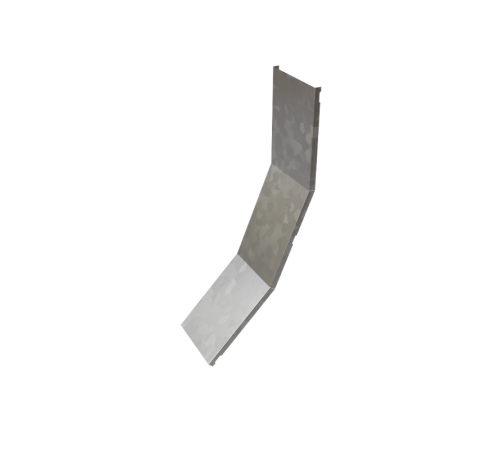 Крышка лестничного верт. внутр. угла 45 гр. 100 мм R600  KLNL45-100-R600  КМ - профиль