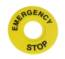 Бирка "Стоп" OptiSignal D22 A45-MH2260 круглая 60мм (EMERGENCY STOP) ZBY9320 332199 КЭАЗ