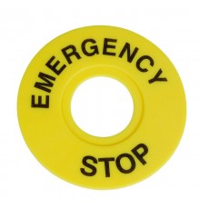 Бирка "Стоп" OptiSignal D22 A45-MH2260 круглая 60мм (EMERGENCY STOP) ZBY9320 332199 КЭАЗ
