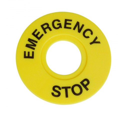 Бирка "Стоп" OptiSignal D22 A45-MH2260 круглая 60мм (EMERGENCY STOP) ZBY9320 332199 КЭАЗ