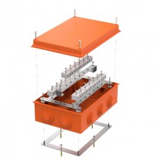 Коробка огнестойкая для о/п 40-0330-FR10.0-40 Е15-Е120 RAL2004 260х175х90 (7 шт/кор)  40-0330-FR10.0-40  Промрукав