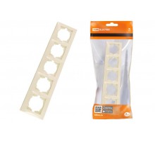 Рамка 5-ти постовая горизонтальная сл. кость "Лама"  SQ1815-0137  TDM