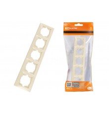 Рамка 5-ти постовая горизонтальная сл. кость "Лама"  SQ1815-0137  TDM