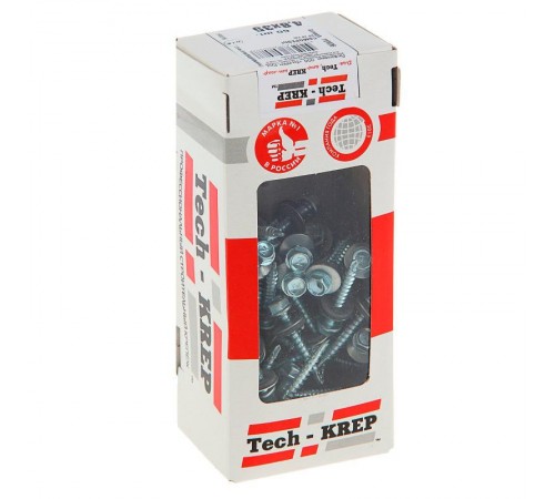 Саморез КР ZP св. 4,8х35 (60 шт) - коробка с окном ( 0,386 кг)  112026  Tech-KREP