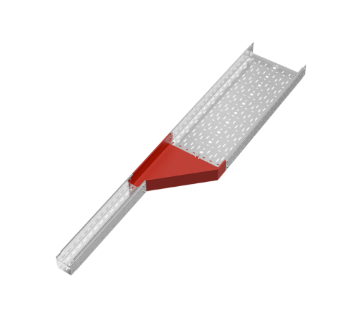 Переходник правый 100х100-400 мм "ПЛЮС" HD  PDplus100-100-400-R HD   КМ-профиль