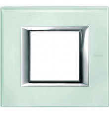 Axolute декоративные накладки прямоугольной формы, стекло, цвет кристалл, на 2 модуля  HA4802VKA  Legrand