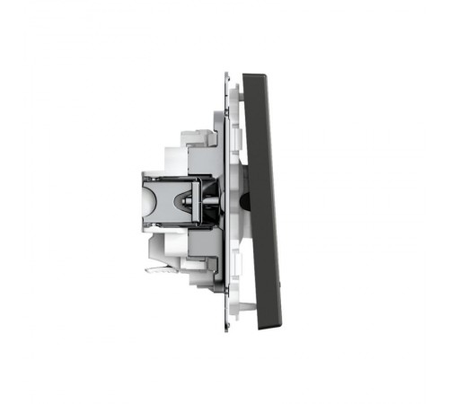 ArtGallery Базальт Выключатель 1-клавишный с подсветкой, 10АХ, механизм, быстрозажим. клем.  GAL001413S  SE