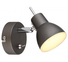 Светильник настенно-потолочный спот Renata 6158-701 светодиодный GR LED 1х 4 Вт 3200К поворотный с выключателем  Б0054695  Rivoli